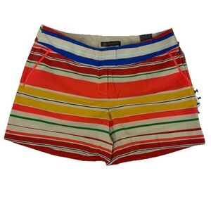 NWT Women's Outback Red Limited Drew Fit‎ Striped Shorts Sz 10 Multi Color $49